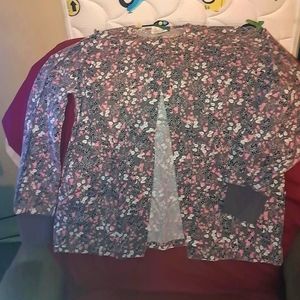 Long sleeve scrub jacket